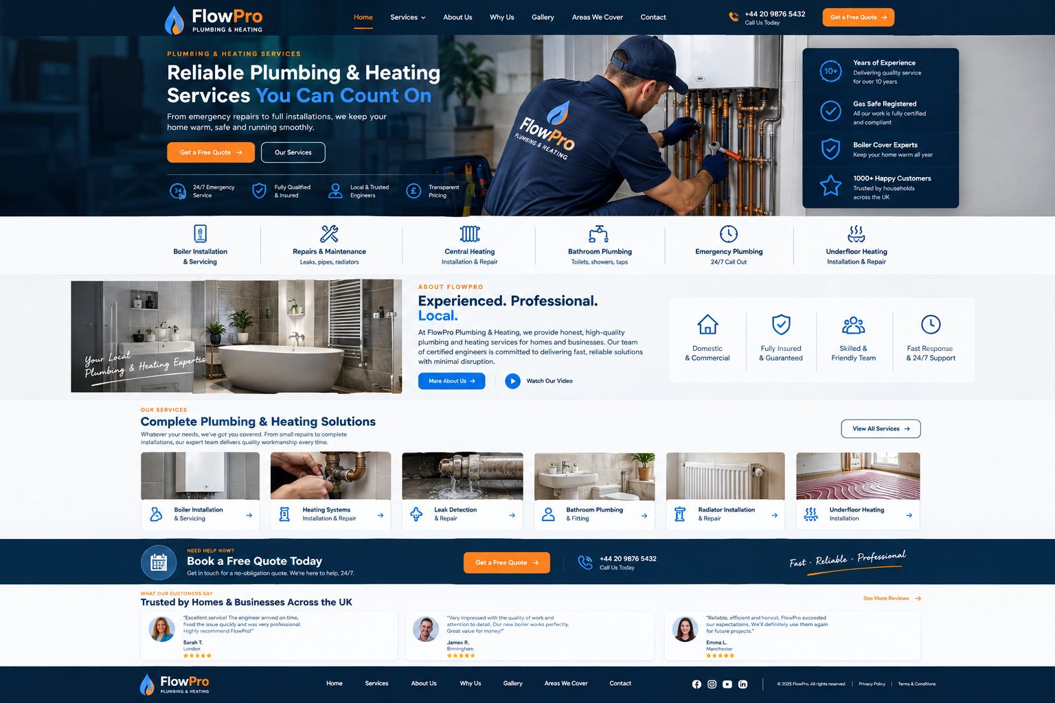 Orbit Logistics website concept