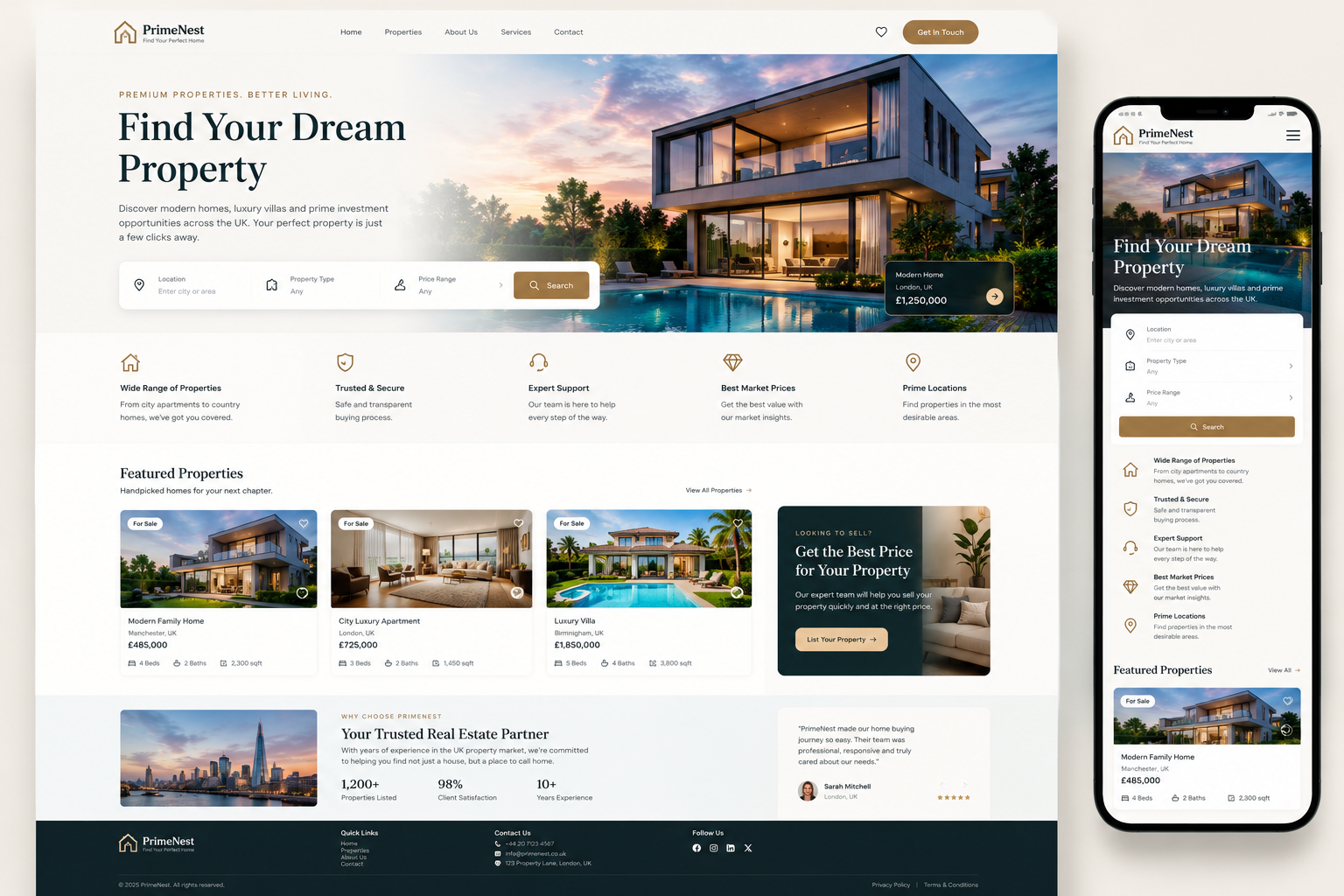 Atlas Property website concept